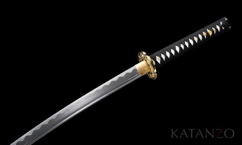 Black Gold Katana Sword