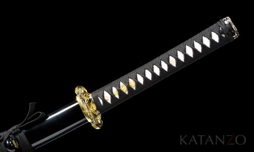 Black Gold Katana Sword