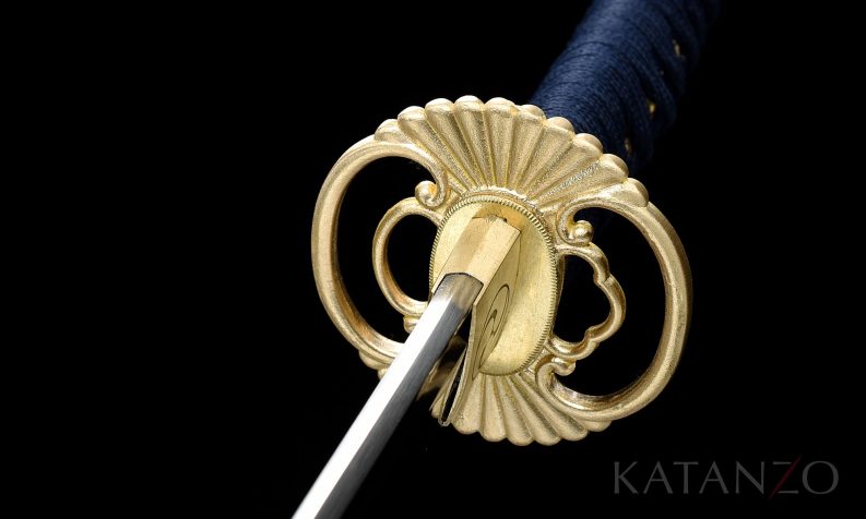 Blau Gold dragon Katana