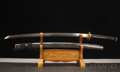 Black Gold Dragon Katana