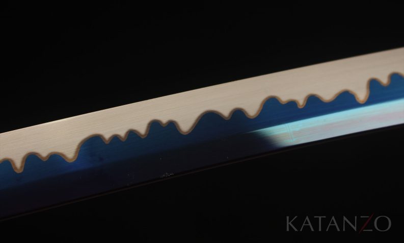 Katana with colored blade