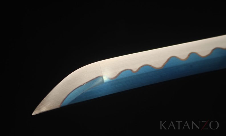 Katana with colored blade