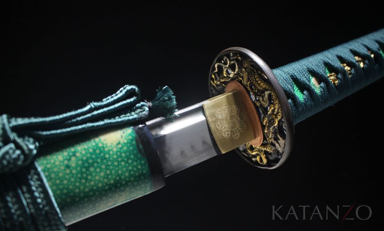 green samurai sword