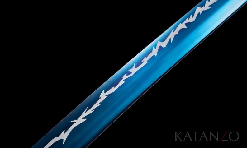 Katana with blue Blade