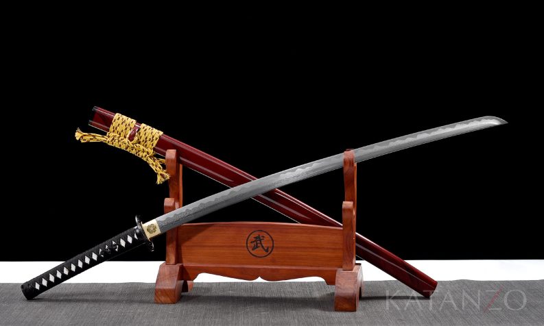 Elegant Damask Katana with red Saya