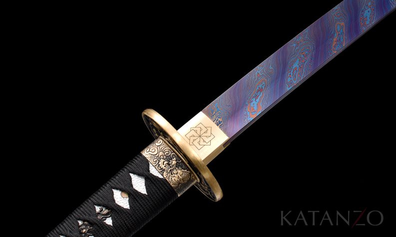 dragon Katana with colored blade