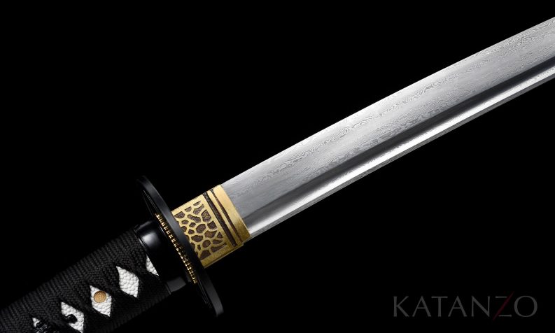 black damask Katana