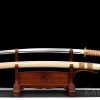 Katana with folded steel blade