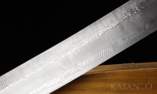 Wakizashi short sword Damascus steel