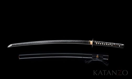 Black Gold Phoenix Katana Sword