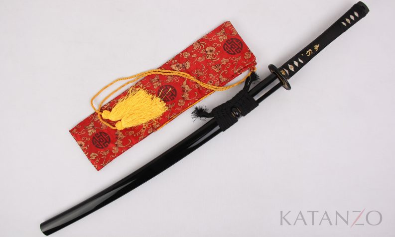 Black Gold Phoenix Katana Sword