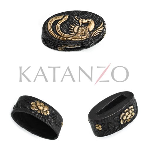 Custom Katana Flower Fuchi Kashira