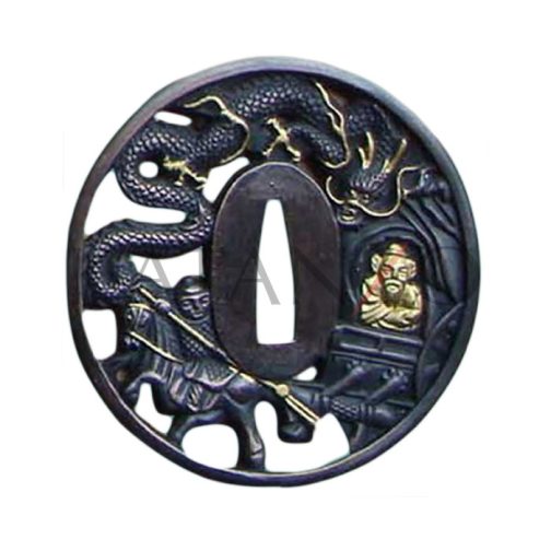 Zinc Tsuba Tenno