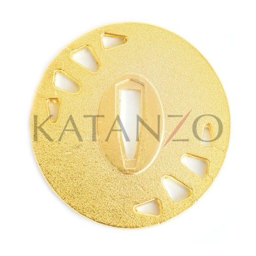 golden katana tsuba