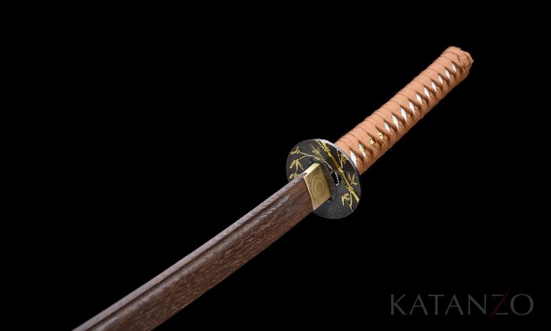 Katana with wooden blade