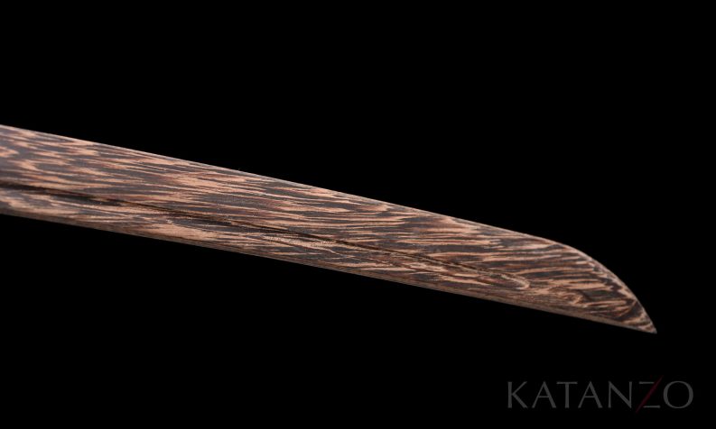 katana with wood blade