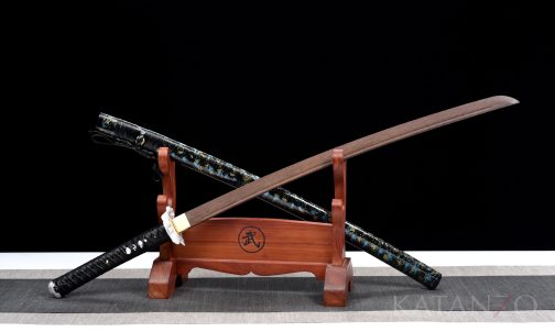 katana with wood blade