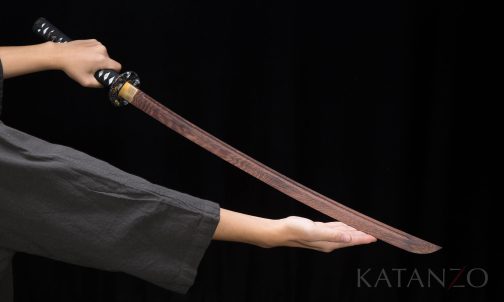 Katana with wooden blade