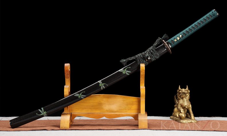 black green dragon-fly Katana